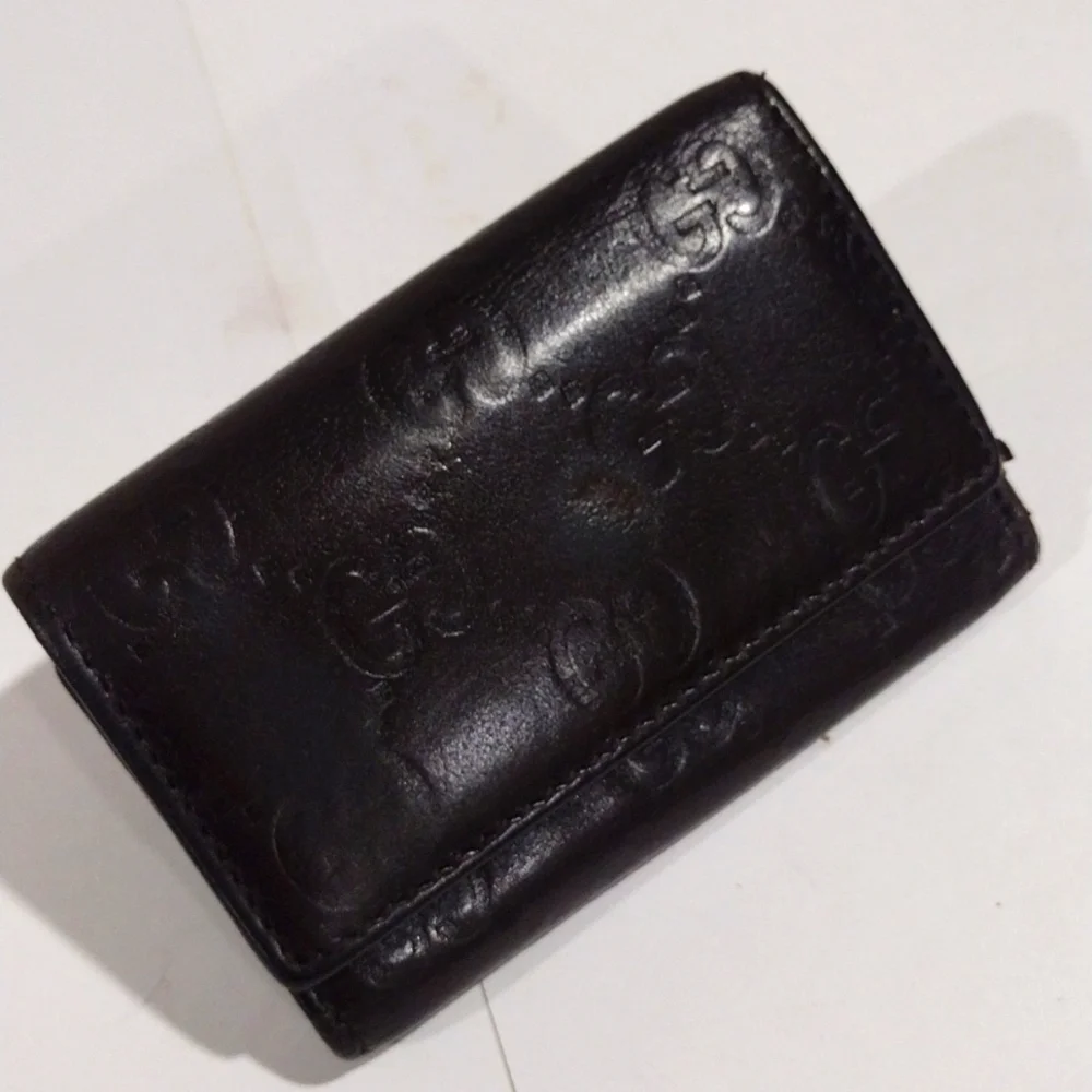 Gucci Women's Guccissima Leather Brown & Gold 6 Keys Case Holder - Accessory - Picture 4 of 13